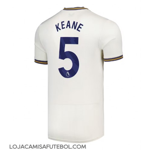 Camisa de Futebol Everton Michael Keane #5 Equipamento Alternativo 2024-25 Manga Curta